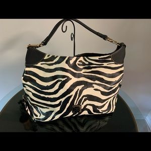 Dooney & Bourke Zebra Genuine leather Large Hobo❣️